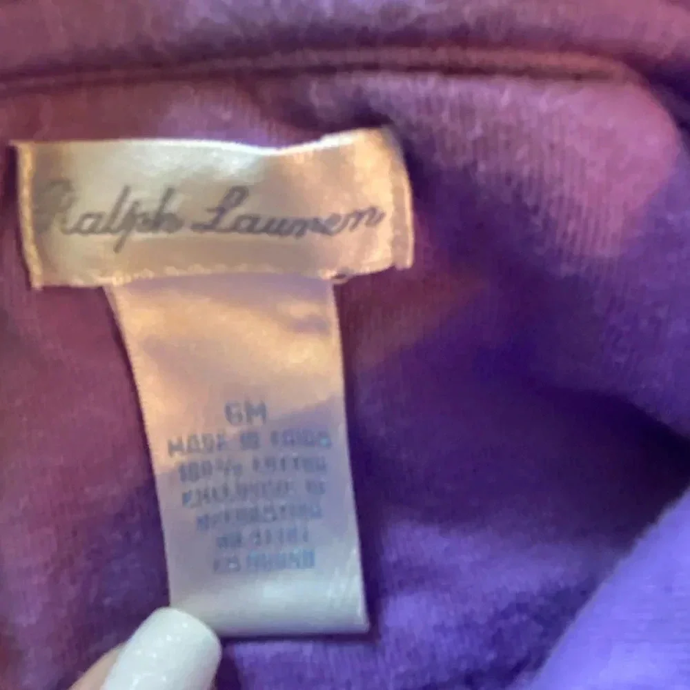 Ralph Lauren Purple One Piece Onesie. #Preppybaby #RLbaby